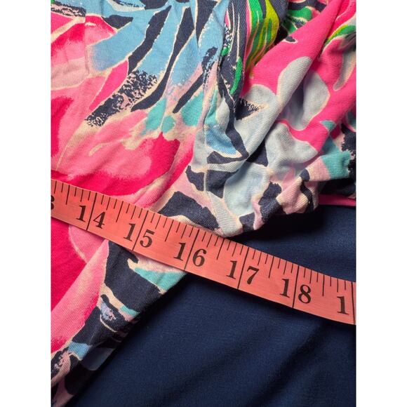 Lilly Pulitzer floral ruffle Jessalynne wrap dress womens small tropical boho - Picture 9 of 10